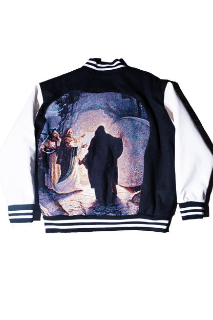 Jesus Varsity Jacket: TOUMB AT NIGHT